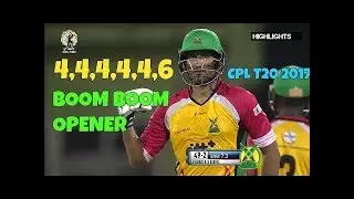 Sohail Tanvir Opening Innings 5 Fours And 1 Six In CPL 2017