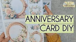 How to Make an Elegant Anniversary Card | Timeless Love Digital Paper Collection 💍
