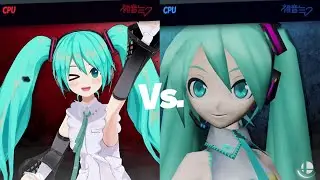 New Miku vs Old Miku [Chaos Kid Member Request Quickie] SSBU Mods -By BeyondSmash/picklesaikyo