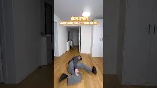 Raw and uncut breaking practicing with bboy Intact