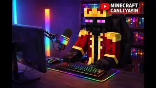 aboneklerimle sunucu yapıyoruz minecraft canlı yayın #keşfet  #minecraft