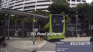 12feb2026 woodland ring road #SG5967R smrt bus service 901M fail to conform to red light signal