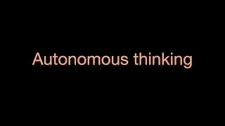 Autonomous thinking - @lexfridman