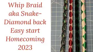 Whip Braid tutorial aka the snake or diamondback #homecoming2023 #communityovercompetition