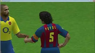 PES 6  Master League 2004&ndash;05 UEFA Champions League Semi-Finals Barcelona & Arsenal (Revenge)