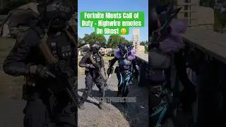 Fortnite Meets Call of Duty - Highwire emotes on Ghost | #ghost #highwire #callofduty #fortnite
