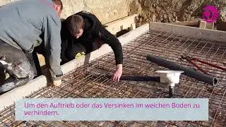 Bodenablauf beim Styroporpool montieren - Videotagebuch eines Apoolco Kunden