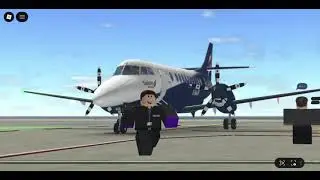 ROBLOX Brtish Aerospace Jetstream 41 Eastern Airways G-MAJD Taking off from Aberdeen