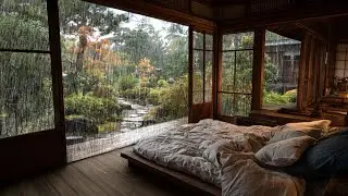 Relaxing Rain to End a Long Day | Cozy Cabin Ambience for Study & Sleep