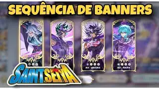 SE PREPARE SABENDO A SEQUÊNCIA DE BANNERS DOS CAVALEIROS NO SAINT SEIYA EX 