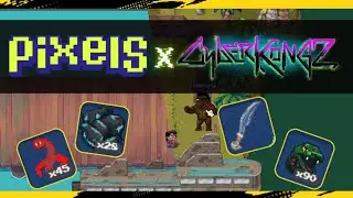 Pixels x Cyberkongz | Love Grubs pa more, Kongium, Mambikari Short Sword and Jumebara Head