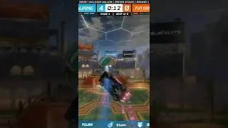SEIKOO PSYCHO INTO INSANE YUJIN CEILING RESET DOUBLE 🥶 #rocketleague #rocketleagueclips #rl
