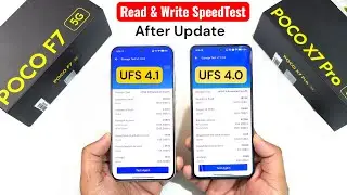 POCO F7 vs X7 PRO HyperOS 3 Update UFS SpeedTest 🚀🚀🔥🔥🔥 #pocof7 #pocox7pro 