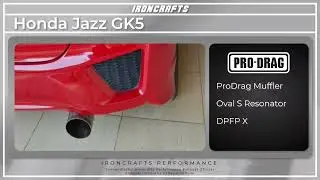 Honda Jazz GK5 with Ironcrafts ProDrag Muffler & Oval S Resonator