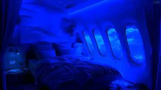 Business Class Flight Ambience ✈️ Private Jet Airplane White Noise for Sleep, Read, Study