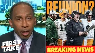 FIRST TAKE | Stephen A says Aaron Rodgers is Super Bowl bound as McCarthy joins Steelers