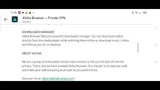 Aloha Browser + Private VPN - App Review