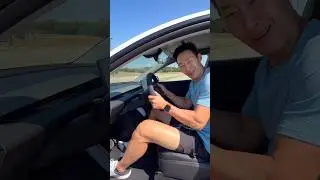 Testing the new Model Y standard for the first time POV.
