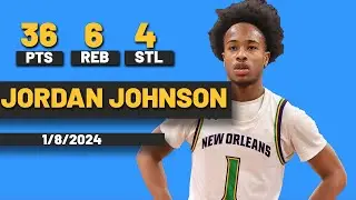 Jordan Johnson New Orleans Privateers 36 PTS 6 AST 4 STL vs Texas A&M-Commerce Lions
