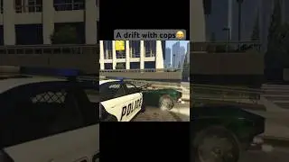 Showing attitude in front of 👮&zwj;♂️ 😂😂 #gta #gtaps5 #gtaonline #gaming #sony #ps5 #car