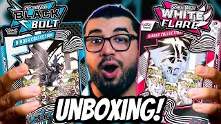Opening Both Pok&eacute;mon Binder Collections &ndash; White Flare & Black Bolt!