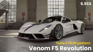 [4K] CSR2 | Hennessey Venom F5 Revolution | Настройка и схема переключения передач &bull; 6.93X