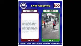Swift Response | விரைவான நடவடிக்கை! | #CMWSSB | #ChennaiMetroWater #Chennai #chennaicorporation