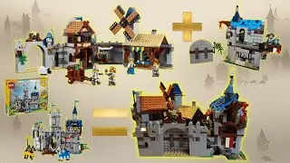 Expand Medieval Windmill and Bakery with sets pieces only! | 31168 Medieval Horse Knight Castle
