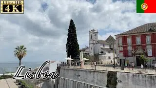 🇵🇹Lisbon Summer Walk - Alfama District -【4K 60fps】