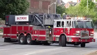 Baltimore City Fire Department Tower 1 Responding