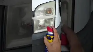 Recuperando farol com WD40 #personaliza&ccedil;ao #farol #automotivo