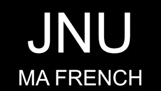 JNU MA French entrance exam 2021 Question paper