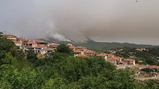 Over 200 wildfires burning across Greece in worst heatwave in three decades