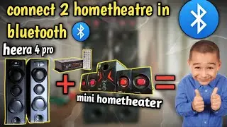 HOW TO CONNECT 2 HOMETHEATER IN BLUETOOTH 🤔👍 // #flowbeats #heera4pro #hometheater