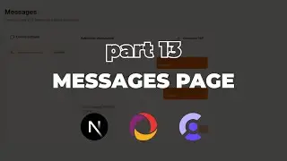 Messages Page | PART 13 | Let's Build a Pet Adoption Website | TsbSankara