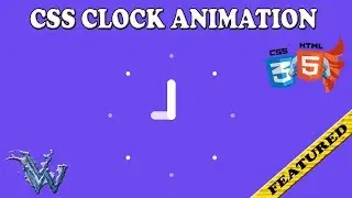 CSS Animated Clock | cool css effects | css animation tutorial