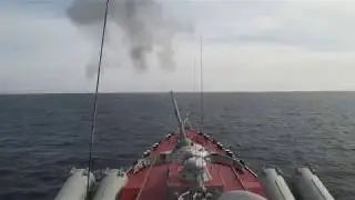 Стрельбы кораблей Северного флота в Баренцевом море