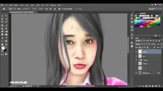 Basic Tutorial   Soft Smudge Painting Skin and Hair  Speed Art Photoshop