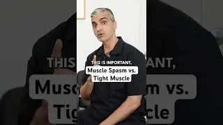 What to do for a muscle spasm versus a tight muscle?#shorts