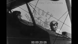 Daring Biplane Stunt, 1920s - Archive Film 1064523