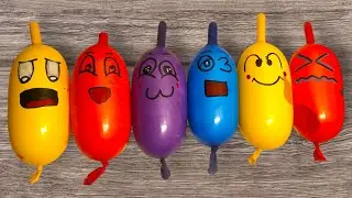 MAKING SLIME WITH MANY FUNNY LONG BALLOON AND GLITTER ! SATISFYING SLIME VIDEOS #3634
