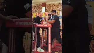 Mazahir Saidu vs Ryan Bowen Arm Wrestling 💪 Best Attitude 😈 Match 🔥 #armwrestling #viral #shorts