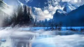 Relax video. Winter's Tale. Snowstorm. Calm music for meditation and sleep