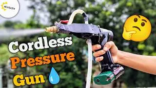 How to make a water gun | Cordless pressure washer | 12v water pump | electric water gun