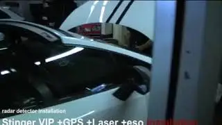 Radarwarner Einbau Stinger VIP Laser und ESO Lamborghini Gallardo