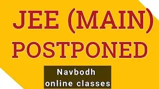 JEE(Main) 2020 postponed