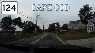 Cape Cod Massachusetts Route 124 in Brewster and Harwich