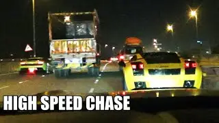 CHASING LAMBORGHINI Gallardo DMC in a MUSTANG GT - INDIA HIGHWAY