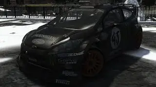 GTA 4 IV KEN BLOCK'S FORD FIESTA GYMKHANA 7 CRASH TESTING HD