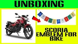 Unboxing // SCORIA EMblem for Bike (Multicolor)